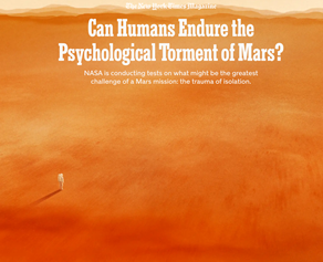 NYTimes Magazine Article on Mission to Mars