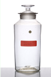 An empty specimen jar