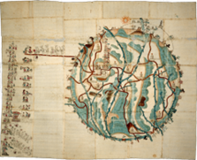 Late sixteenth-century map of San Pedro Teozacoalco
