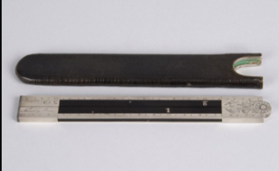 Ruler showing the unit 'pied du roi'