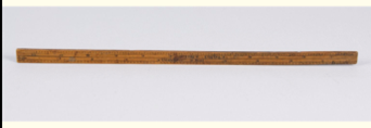 Ruler showing both English and Rhenish foot measures